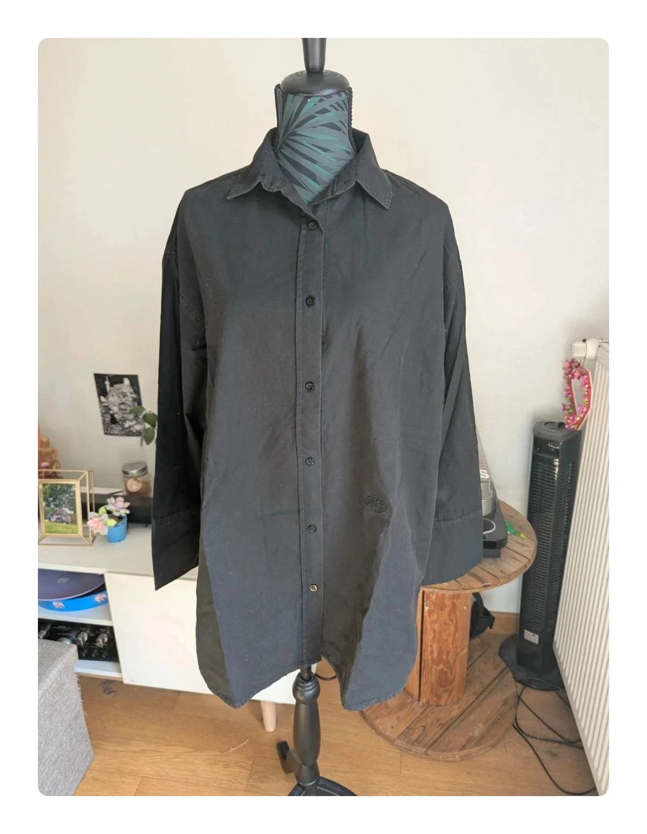Chemise ragdoll noire taille S